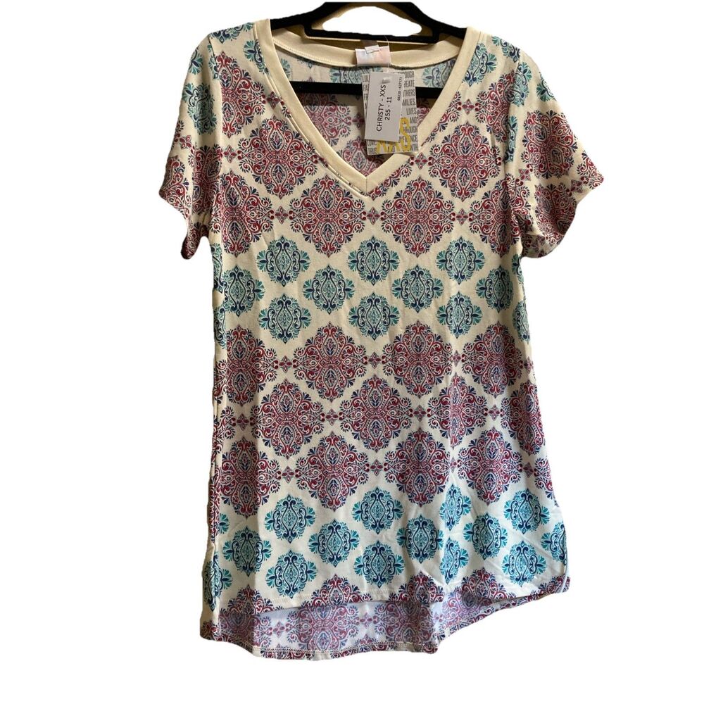 NWT LulaRoe V-Neck Christy T  -  Size Extra Extra Small